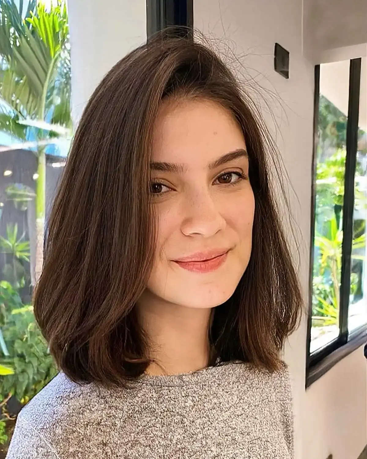 Fine Hair Transformed by Layered Long Bob