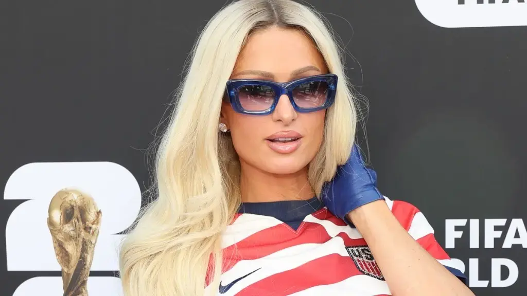 Paris Hilton Shines in Neon Green Micro Minidress for European Performances