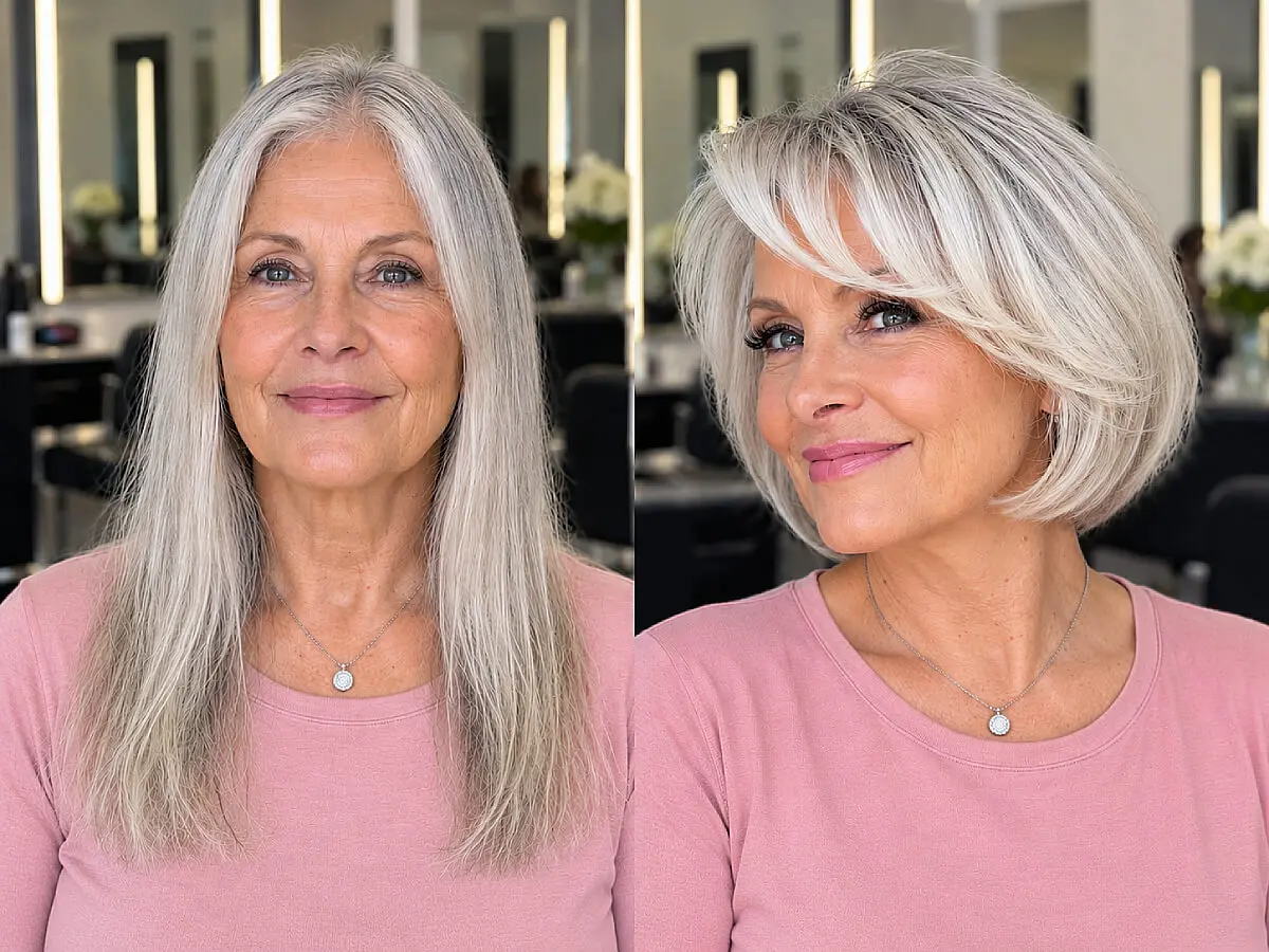 Chin-Length Bob Styling Tips for Women Over 70