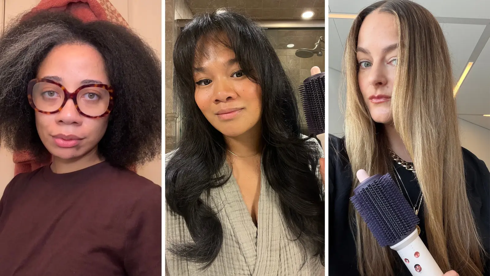 Dyson's Airsmooth Blow-Dry Brush Tested Across Four Hair Types