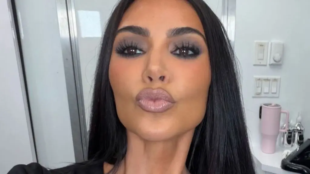Kim Kardashian Wears Tiny SKIMS Minidress