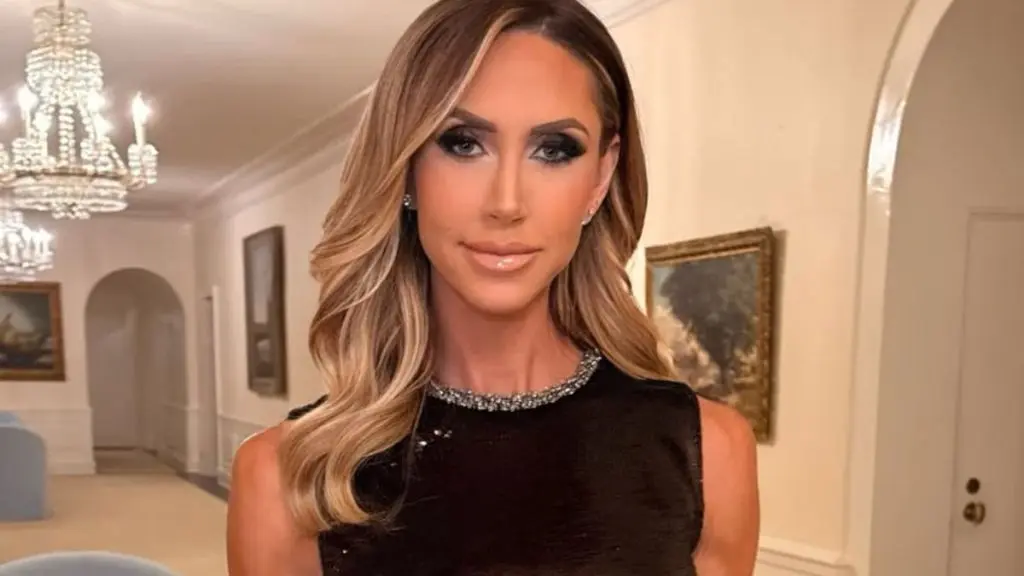 Lara Trump Commands Attention at White House State Dinner in Shimmering Designer Gown