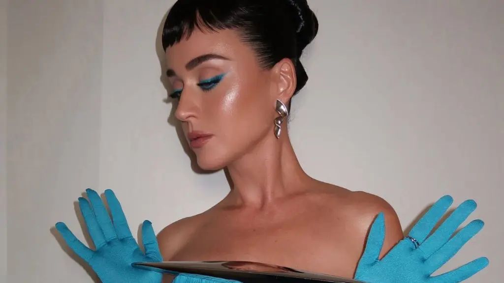 Katy Perry Stuns in Strapless CDAM Gown with Dramatic Front Slit at Private Event