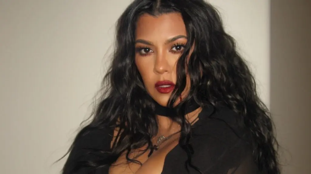 Kourtney Kardashian Turns Heads in Sheer Black Dress