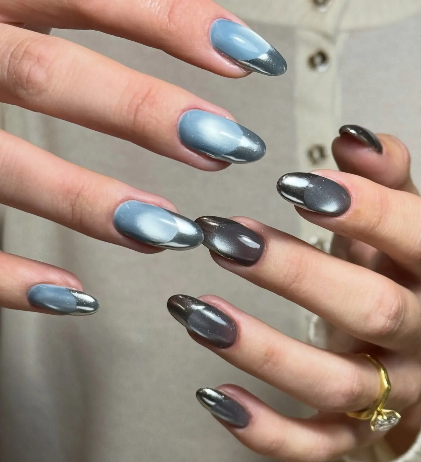 Short Velvet Nails Command Autumn Manicure Attention